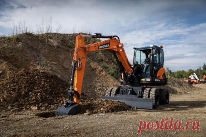 Doosan DX57W-7: новый 5-тонный колесный экскаватор — Kovsh.dp.ua