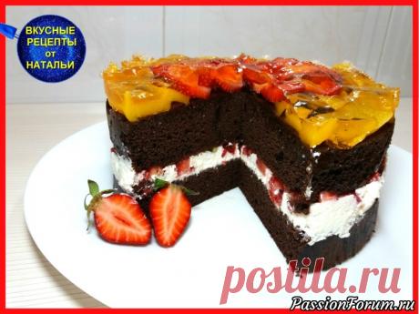 ТОРТ «ОТЕЛЛО». ВКУСНЫЙ ШОКОЛАДНО-БИСКВИТНЫЙ ТОРТ - запись пользователя Natali (Наталья) (Наталья) в сообществе Болталка в категории Кулинария Очень вкусный,нежный,ароматный шоколадно-бисквитный торт с кремом, фруктами и желе.Прекрасное дополнение к чаю в кругу друзей или семьи.Рецепт торта очень простой,легкий.