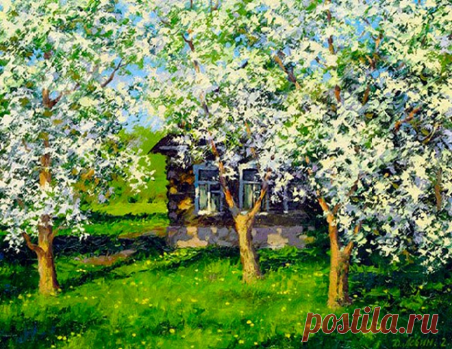 Почему так притягивает русская глубинка на лирических деревенских пейзажах Дмитрия Левина