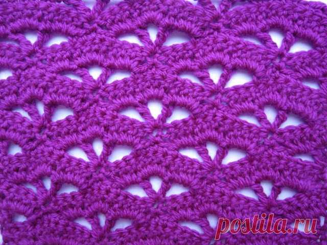 Интересный узор крючком. Несложно http://www.knitting.4beautywomen.ru/uzor-kryuchkom-sx..