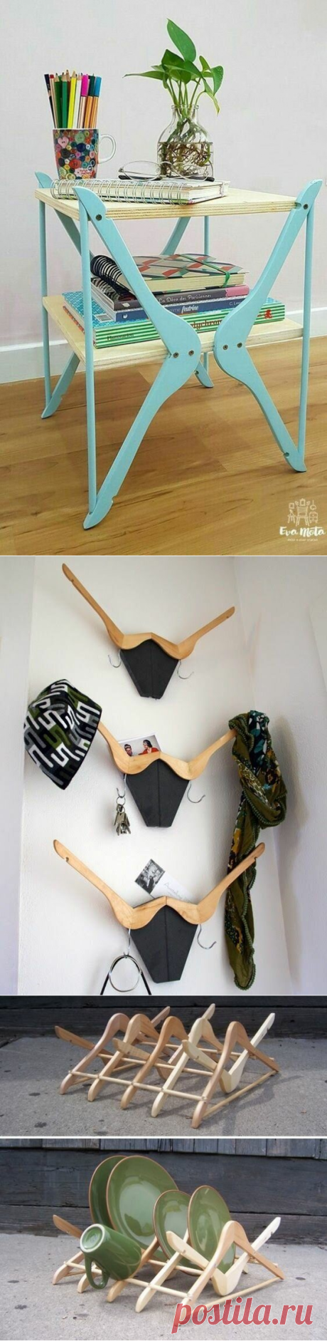 Гениальные вещи из старых вешалок — Сделай сам, идеи для творчества - DIY Ideas