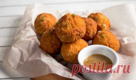 Картофельные шарики с брынзой и зеленью