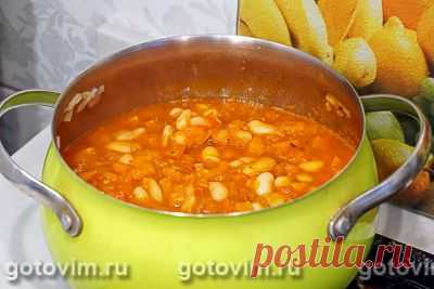 Густой томатный суп с белой фасолью. Рецепт с фото / Готовим.РУ