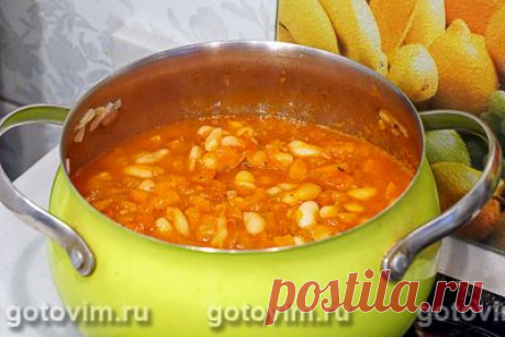 Густой томатный суп с белой фасолью. Рецепт с фото / Готовим.РУ