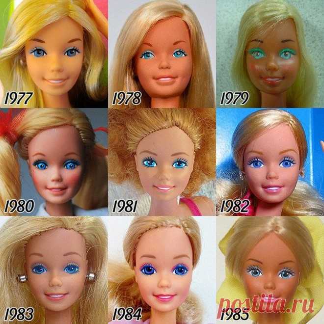Эволюция Куклы Барби: 1959 — 2015 Года | Лучшие истории со всего мира