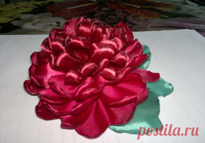 Видео мк канзаши пионы