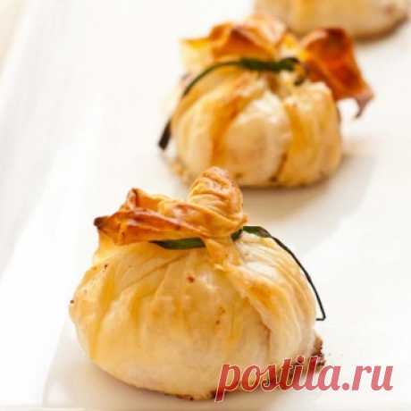 "Мешочки" с мясом. Гости будут умолять дать рецепт