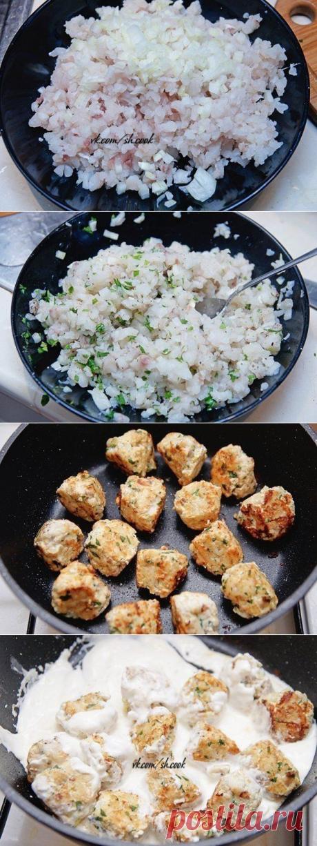 Рыбные шарики в сметане | Банк кулинарных рецептов