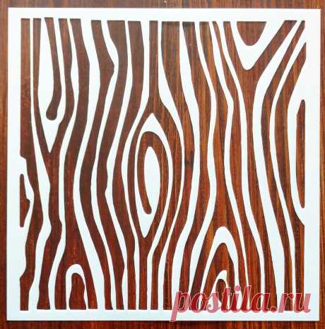 Wood Grain Pattern Reusable Stencil 195 micron Mylar for Arts | Etsy