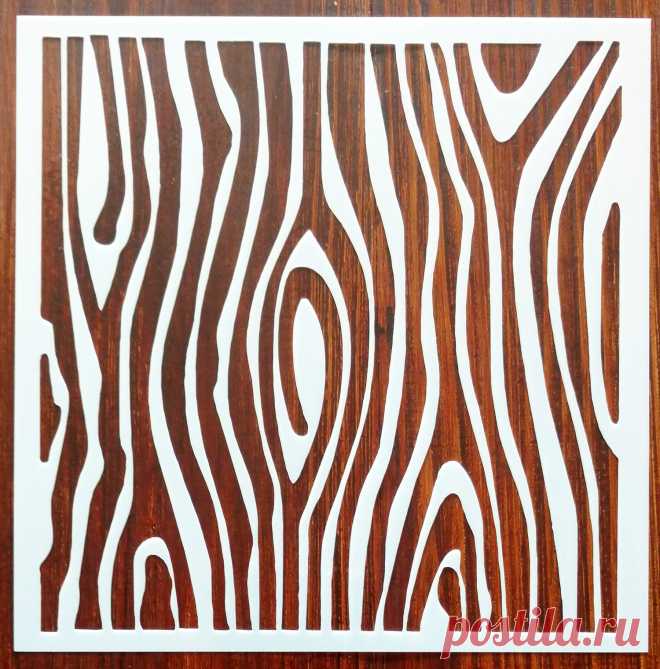Wood Grain Pattern Reusable Stencil 195 micron Mylar for Arts | Etsy
