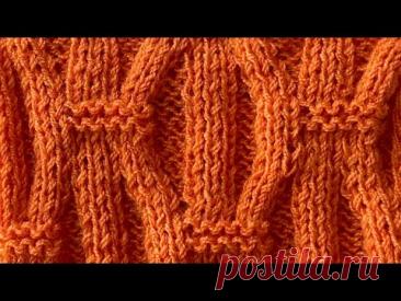 Красивейший узор для вязания теплых вещей