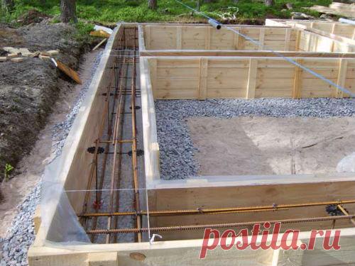 КАК СДЕЛАТЬ ЛЕНТОЧНЫЙ ФУНДАМЕНТ ДЛЯ БАНИ.