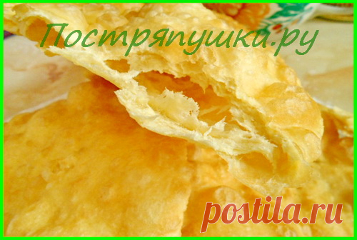 Лепешки на воде - слоистые и мягкие, быстрые, вкусные, дешевые