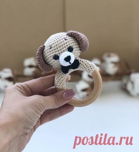 Схемы вязания &gt; Описание погремушки Щенок (PDF)