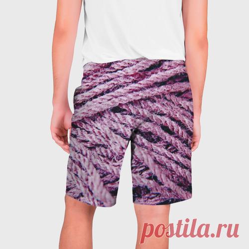 Мужские шорты 3D Сиреневые нити - купить по цене 3300 руб в интернет-магазине Всемайки, арт 3652661