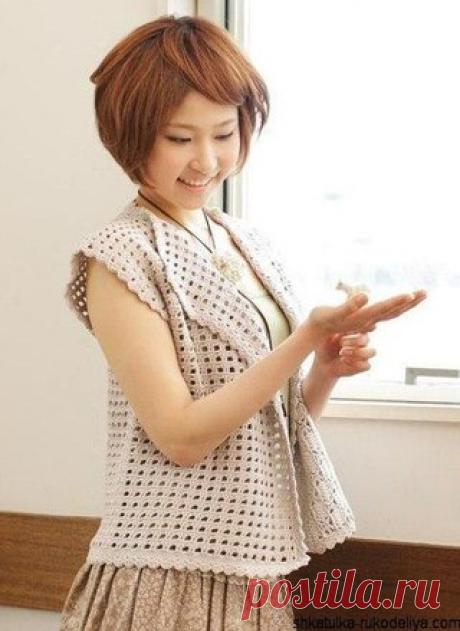 ЖИЛЕТ КРЮЧКОМ