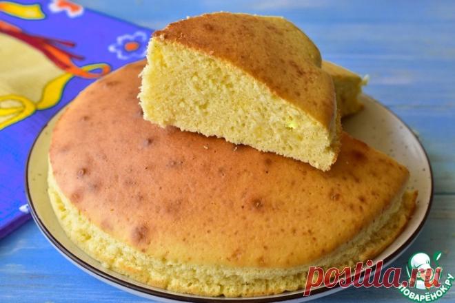 Бисквит на кефире Кулинарный рецепт