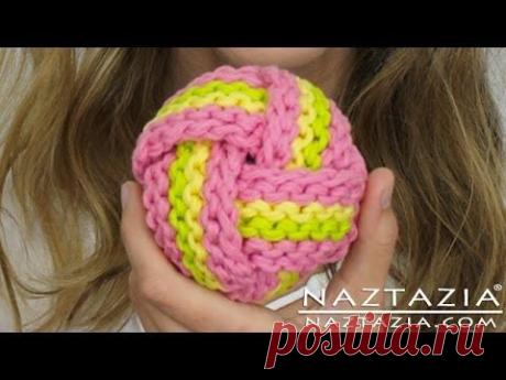 Learn How to Crochet &amp; Knit a Ball Scrubbie (Scrubbies, Scrubbers, Tawashi, Chinese Knot Knots) - YouTube