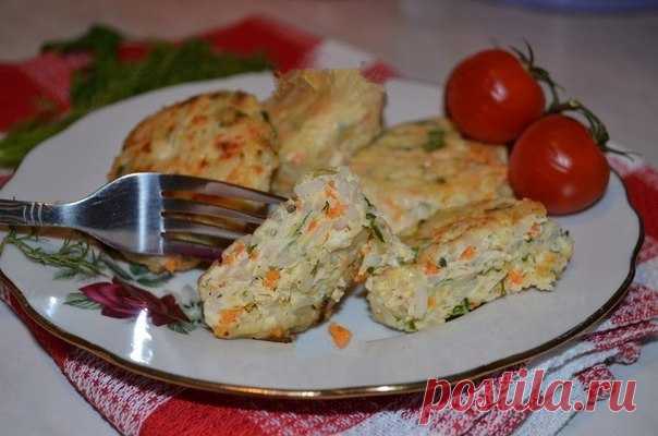 Котлеты из куриного фарша с кабачками и рисом