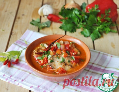 Рыба в остром томатном соусе &quot;А-ля храйме&quot;!..