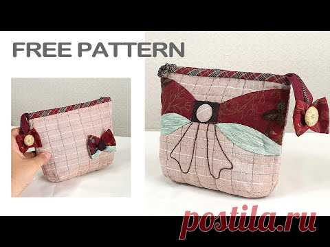 #0169 Quilt foundation, making quilt accessories, for beginners, pouch making, pouch free  patterns - YouTube