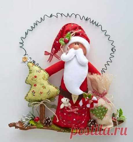 colgante de santa para la puerta