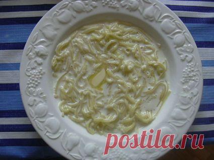 Молочная лапша