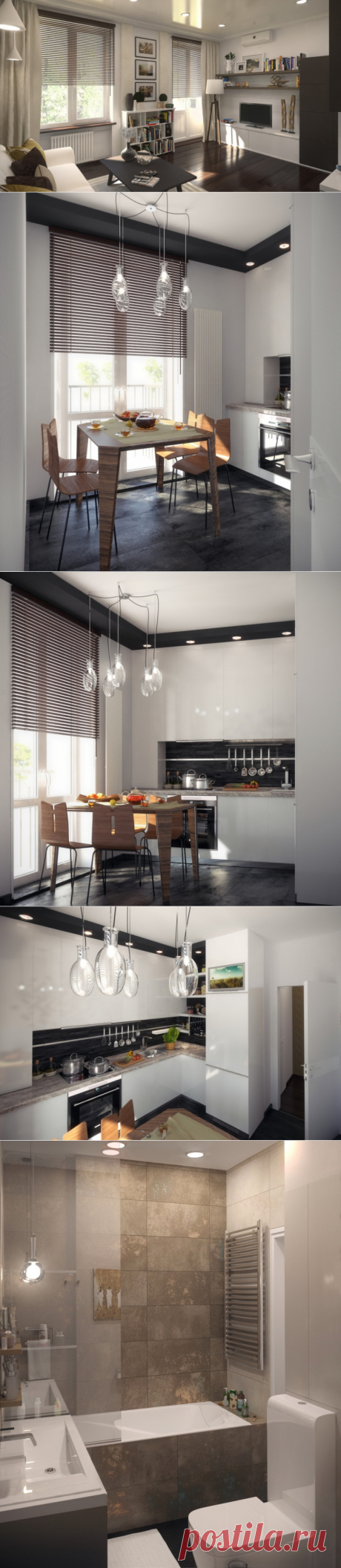 Проект квартиры 37 м2 в Минске от MJM Archdesign - Дизайн интерьеров | Идеи вашего дома | Lodgers