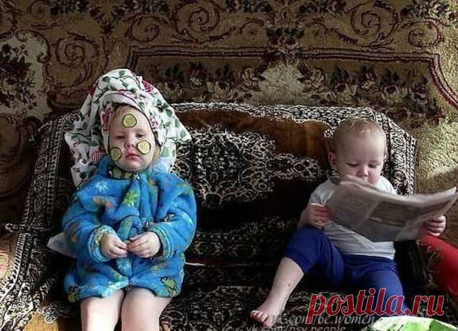 Дети никогда не слушались взрослых, но зато исправно им подражали. (Джеймс Артур Болдуин)