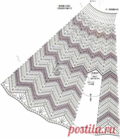 Вязание-крючок-Накидки и Пончо и Шали