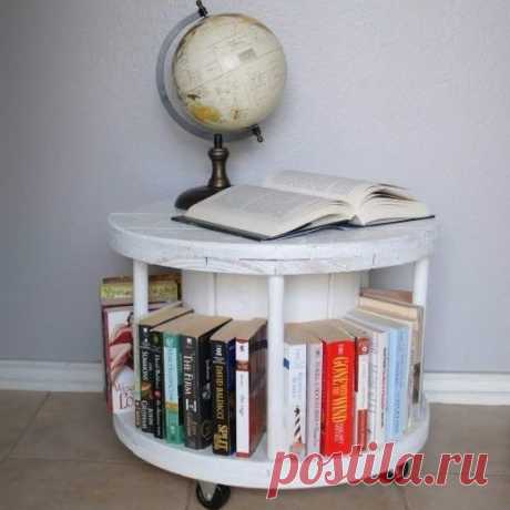 Делаем оригинальный журнальный столик из катушки / Пушистые идеи