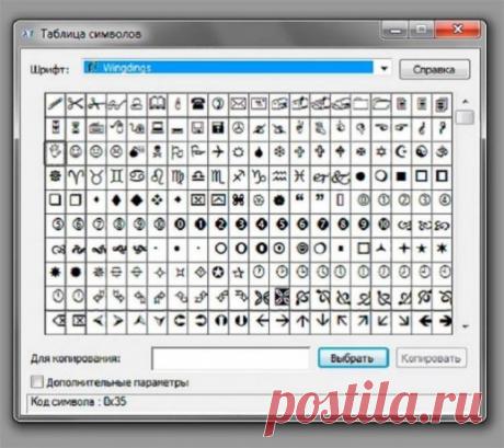 Шпаргалка по кодам всевозможных значков и специальных символов — Копилочка полезных советов