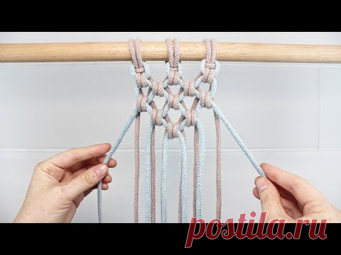 Alternating Endless Falls Knot | DIY Macrame Pattern - YouTube