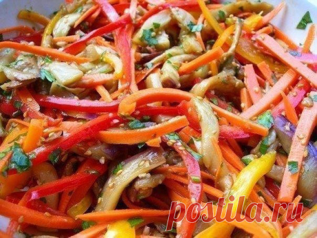 Баклажаны по-корейски.