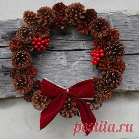 Рождественский венок. Рождественский венок своими руками. Новогодние композиции