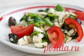 Рецепт овощного грузинского салата с сыром - Салаты, закуски к шашлыку .