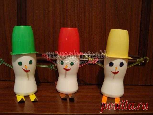 Поделки из пластиковых стаканчиков фото
