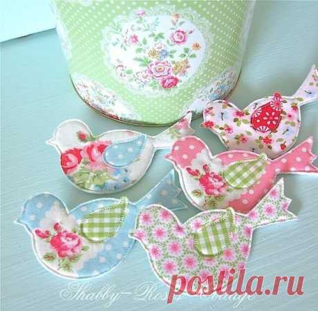Ты можешь сшить птичек.