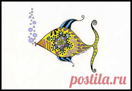 Fish Illustration Illustrated Fish Fantasy от MMoborgPhotography