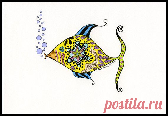 Fish Illustration Illustrated Fish Fantasy от MMoborgPhotography