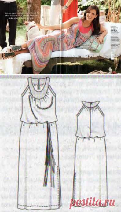 Выкройка летнего сарафана большого размера: инструкция и описание