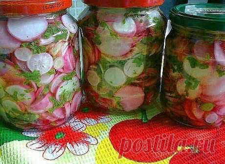 25 баночек:
1. Борщевая заправка
2. Необыкновенно вкусное лечо
3. Закуска из помидоров с луком к шашлыку
4. Солянка
5. Как приготовить грибную икру
6. Рецепт перца фаршированного с овощами
7. Заготовка грибной солянки на зиму
8. Заправка для борща
9. Универсальная суповая заправка на зиму
10. Зимняя заготовка для щей
11. Лечо с томатной пастой на зиму
12. Щавель на зиму
13. Ткемали
14. Маринованный чеснок
15. Греческая закуска
16. Заправка для супчиков
17. Вкуснейший «Куба...