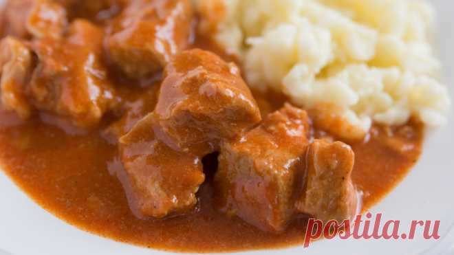 Советский гуляш с подливой: простой рецепт | Food Time | Пульс Mail.ru