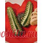 Листья из огурца - кулинарный рецепт