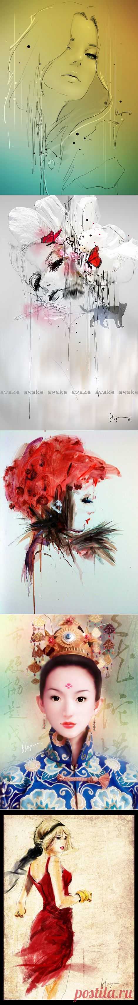 Fashion Illustrator Floyd Grey (66 работ) » Картины, художники, фотографы на Nevsepic