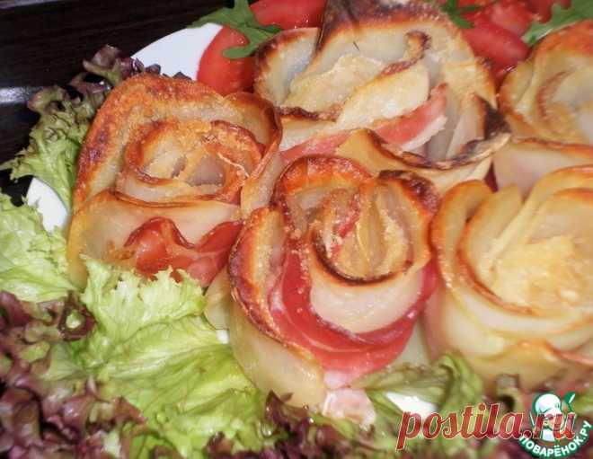 Картофельные розы – кулинарный рецепт