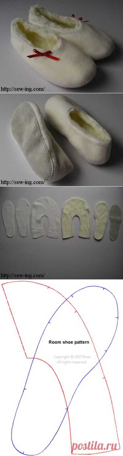 Шьем теплые меховые тапочки - Золотые руки