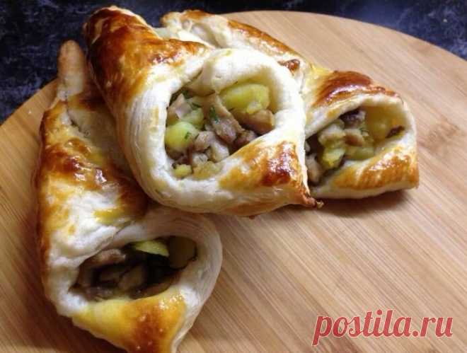 Новогодние горячие закуски: грибные кулёчки в трех вариантах | Кулинарные записки обо всём | Яндекс Дзен