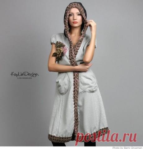 Комбинированное вязание и декор футболок / Худи, свитшоты и толстовки: идеи декора /