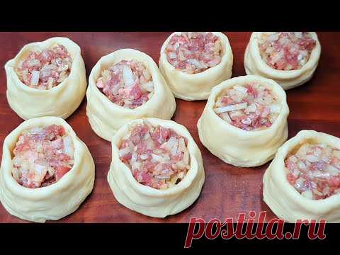 ОХ КАКАЯ ВКУСНЯТИНА. МАЛО КТО ЗНАЕТ ЭТОТ СЕКРЕТ. СУПЕР СЛОЕНАЯ НАМАНГАН САМСА! РЕЦЕПТ ПРОСТО ОГОНЬ!